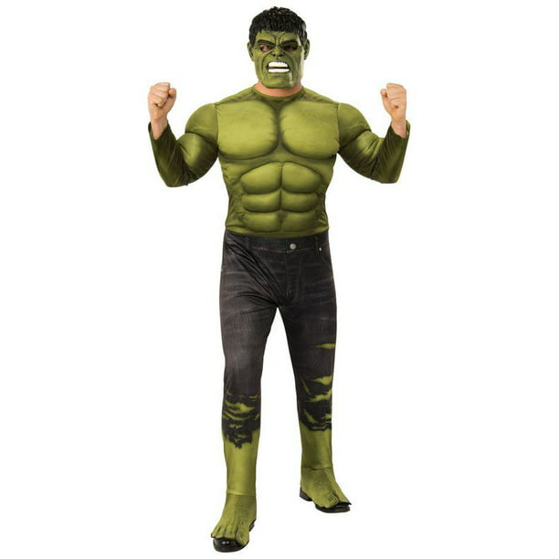 Hulk Avengers Endgame Marvel Superhero Fancy Dress Up Halloween Adult Costume